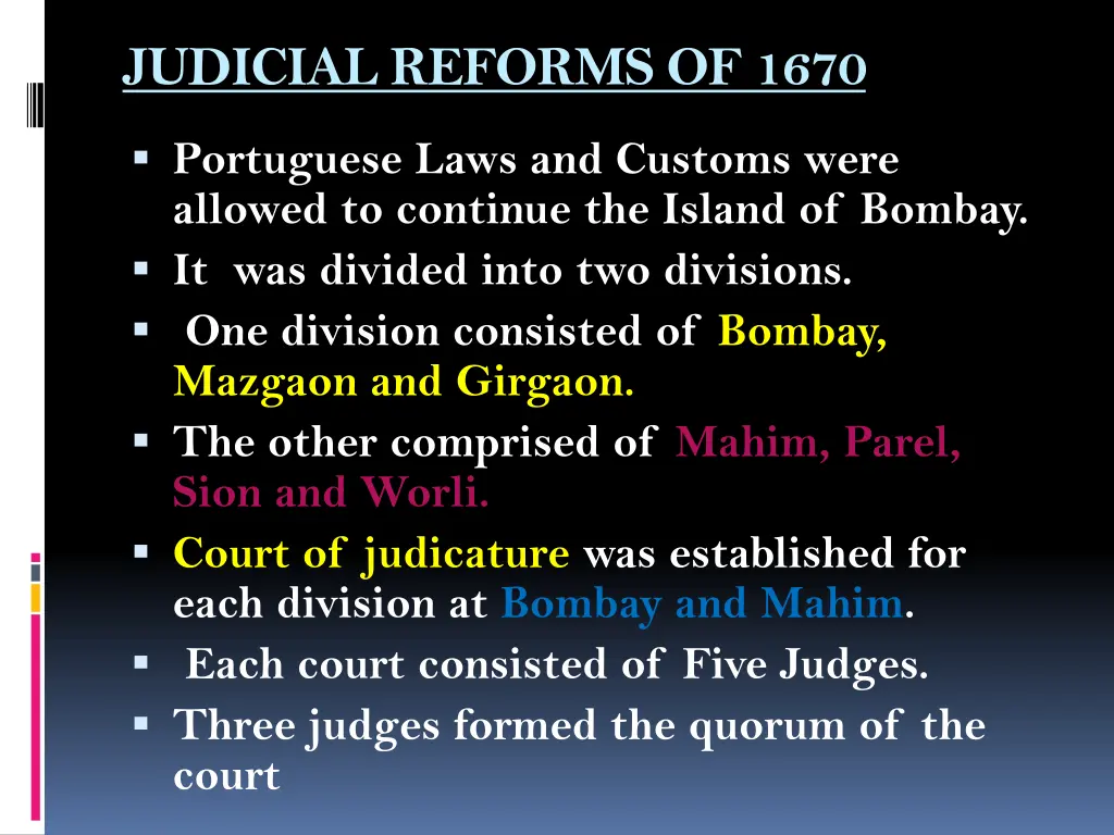 judicial reforms of 1670