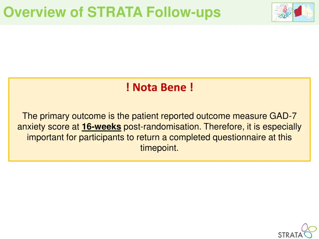 overview of strata follow ups 3