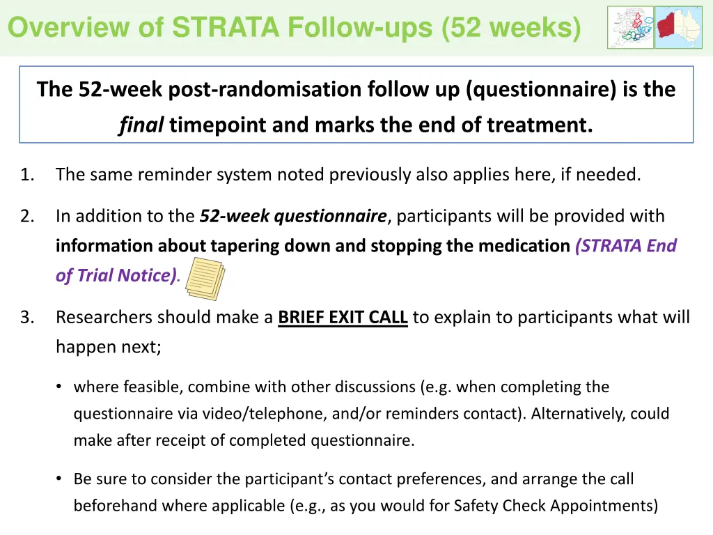 overview of strata follow ups 52 weeks