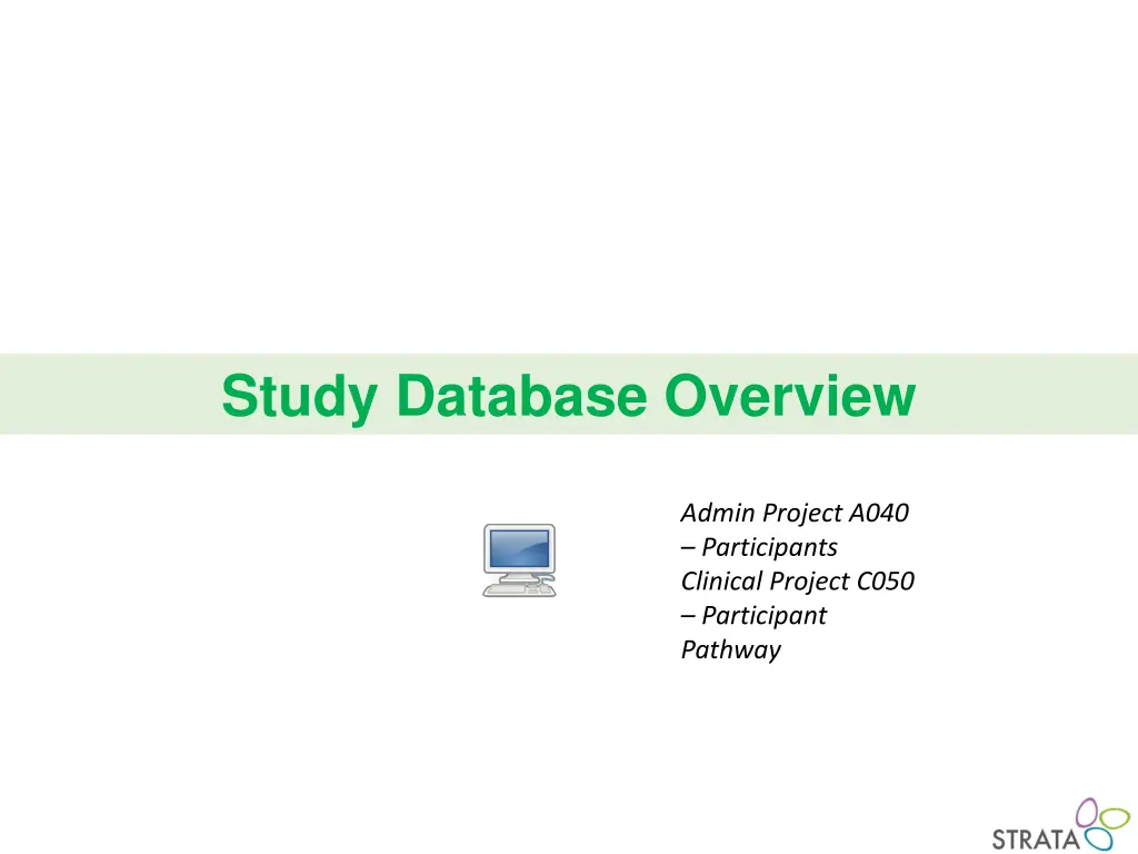 study database overview