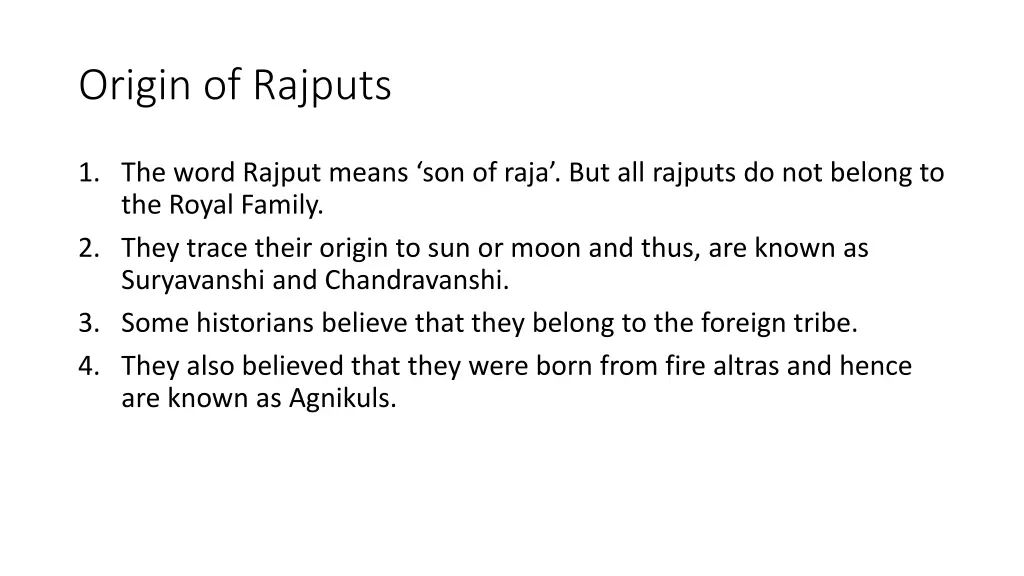 origin of rajputs