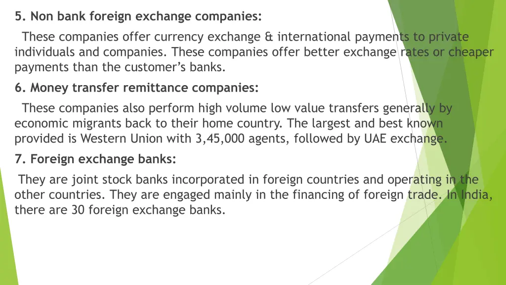 5 non bank foreign exchange companies these