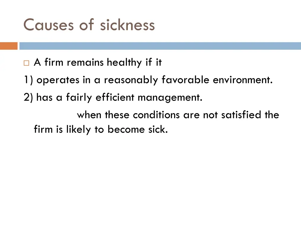 causes of sickness