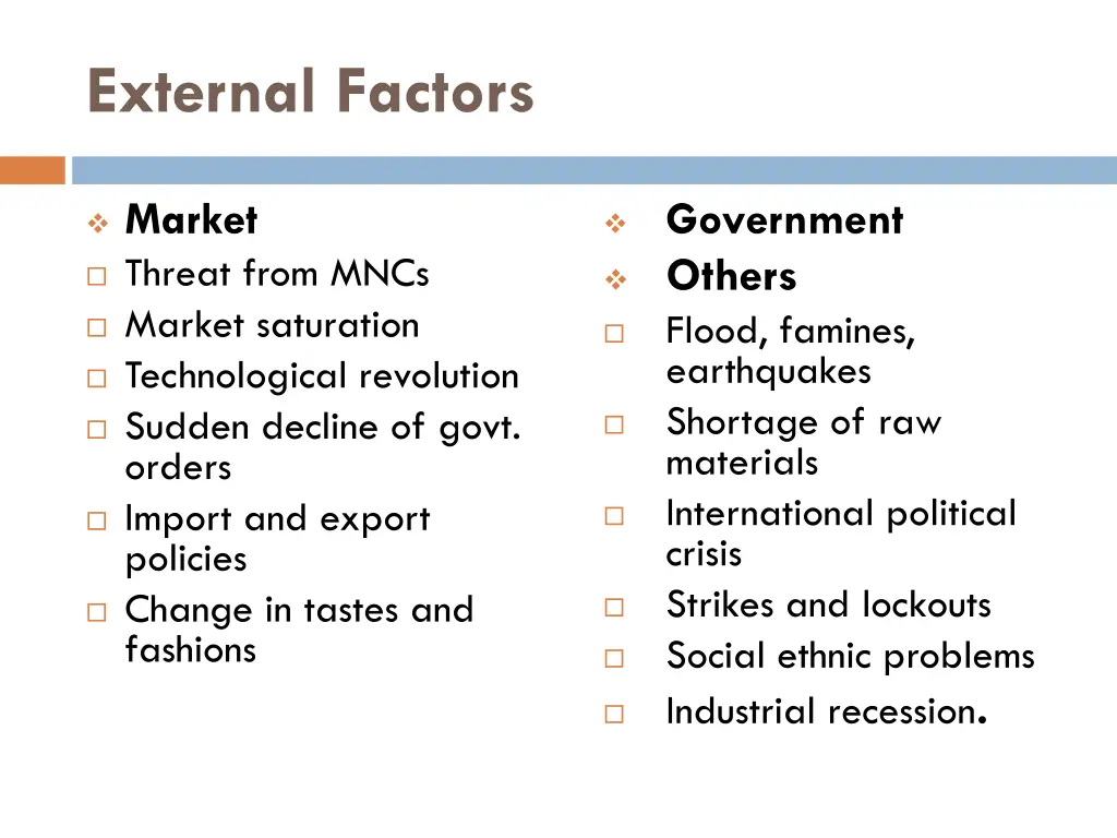 external factors 1