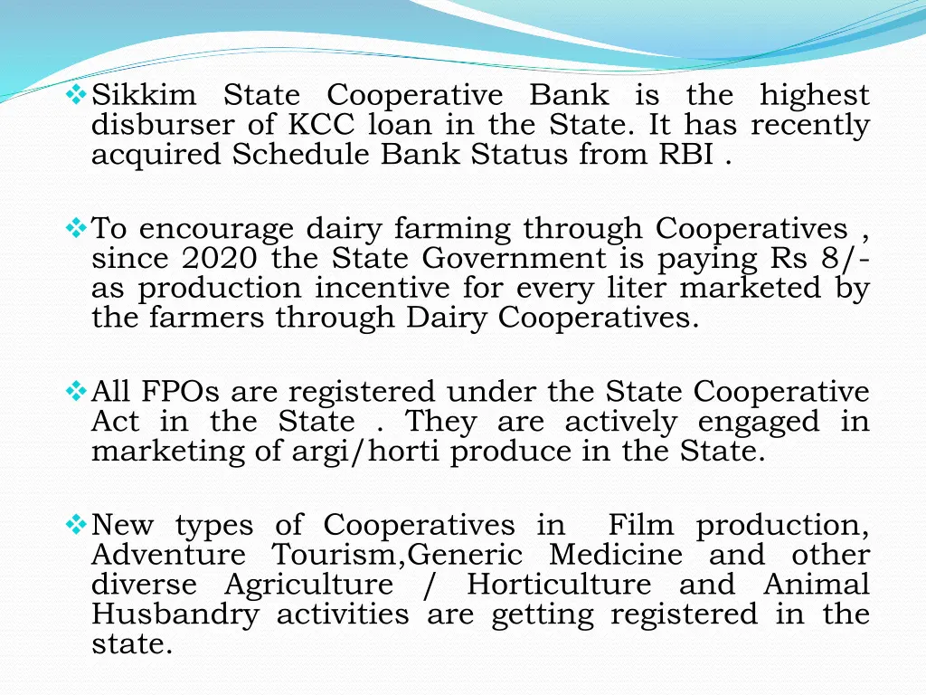 sikkim state cooperative bank is the highest