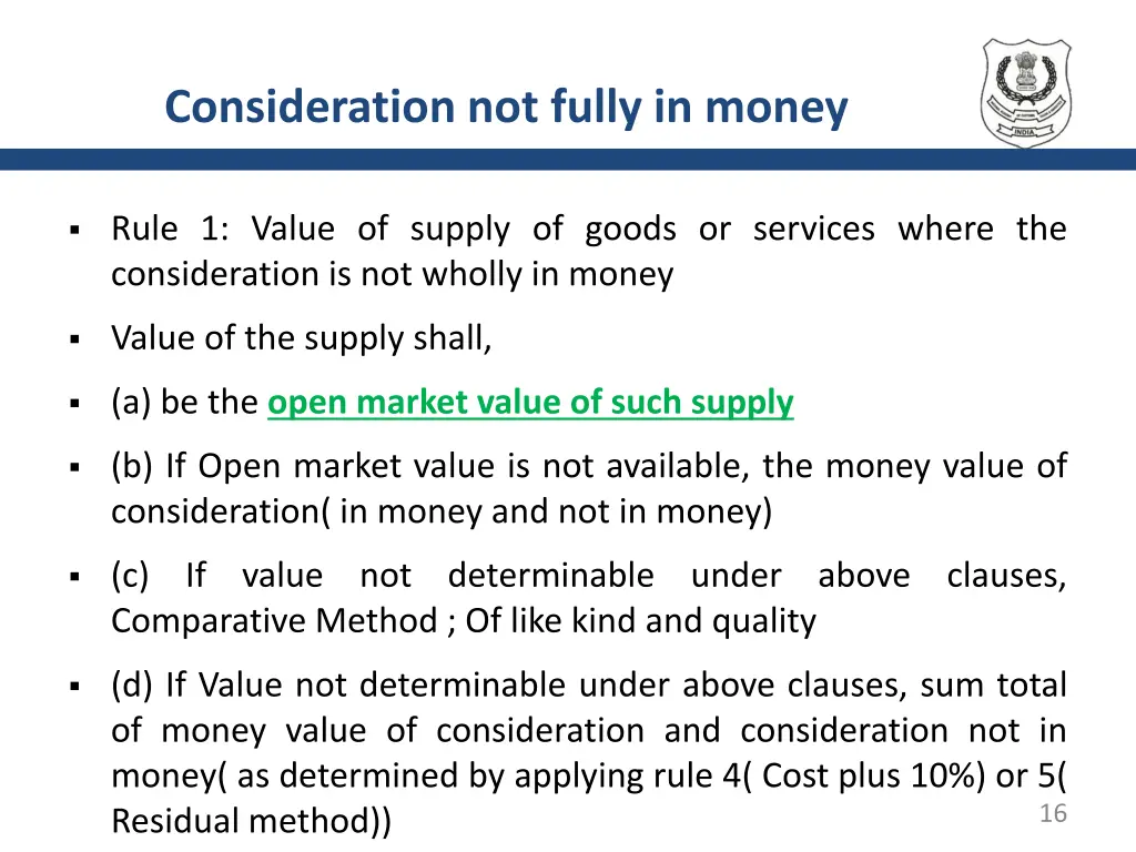 consideration not fully in money 4