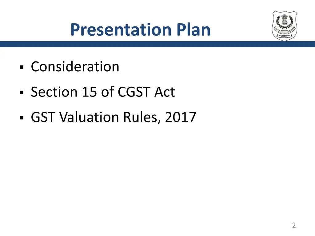 presentation plan