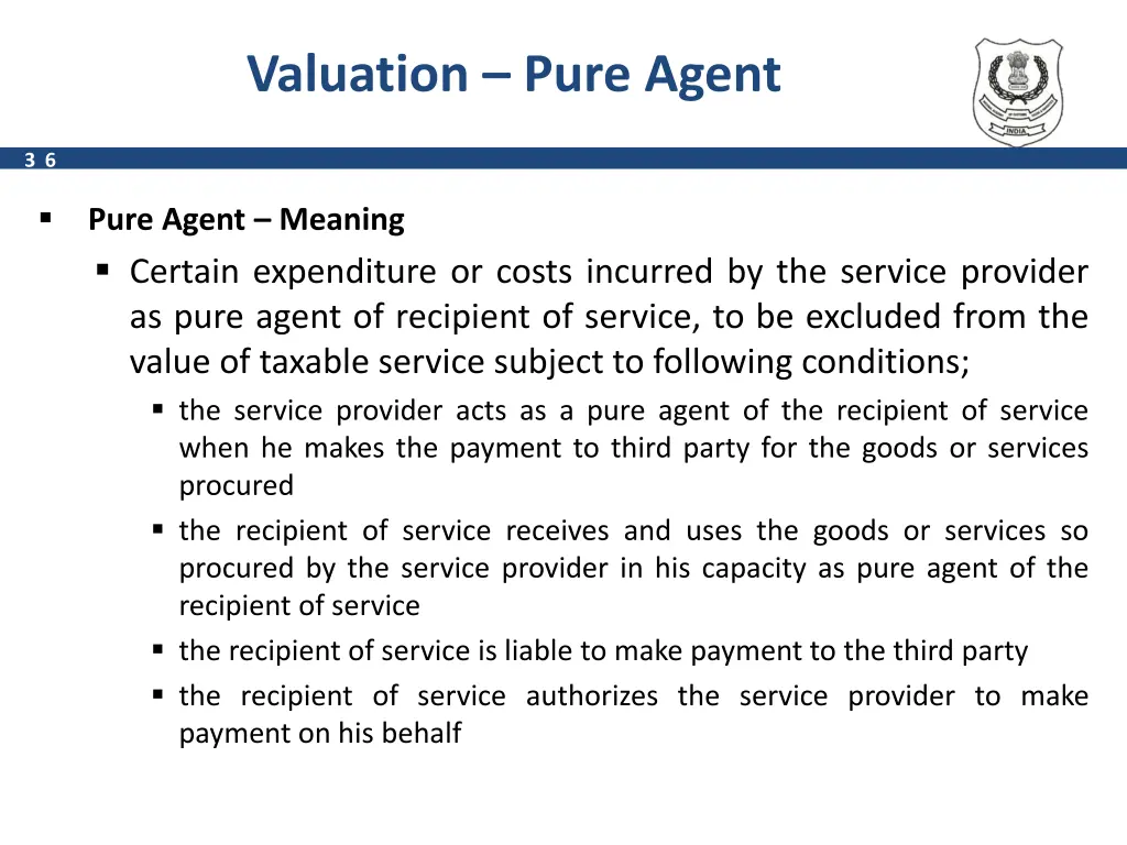 valuation pure agent 1