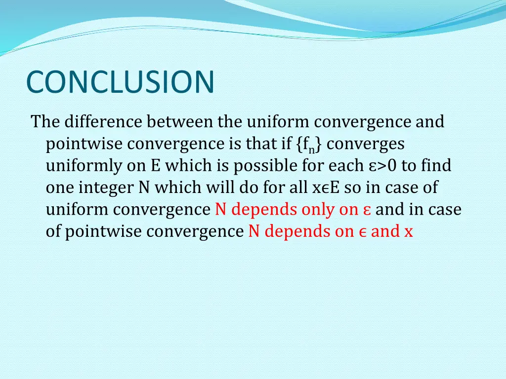 conclusion the difference between the uniform