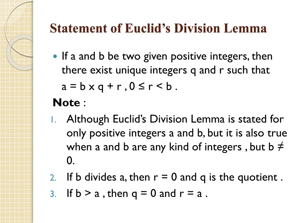 statement of euclid s division lemma