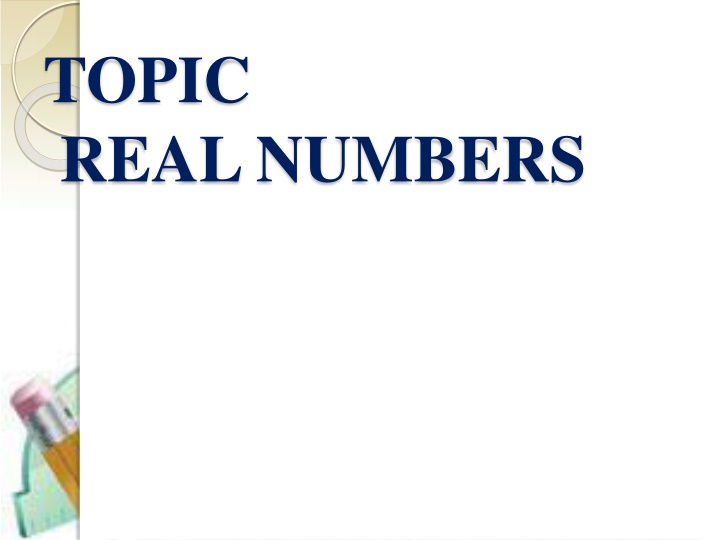 topic real numbers