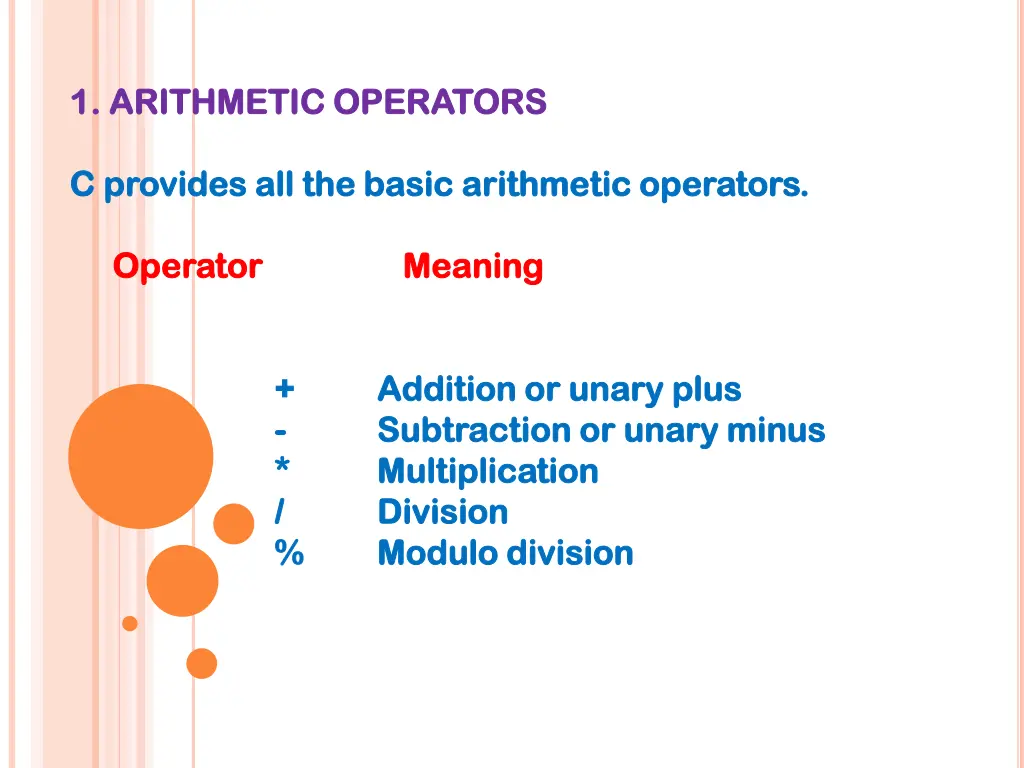 1 arithmetic operators 1 arithmetic operators