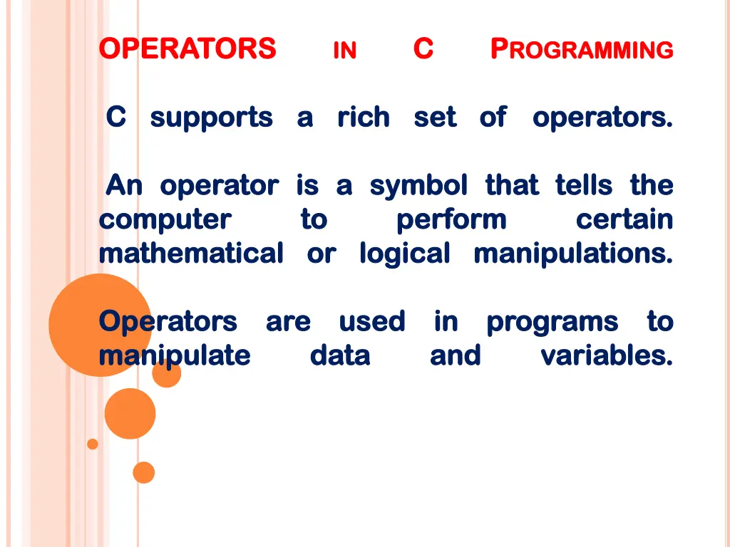 operators operators