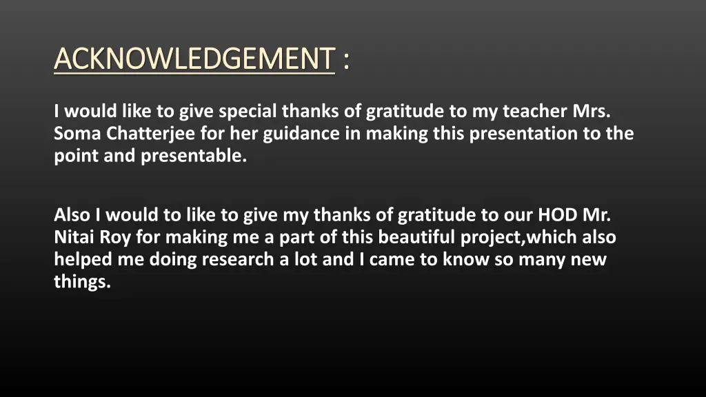 acknowledgement acknowledgement