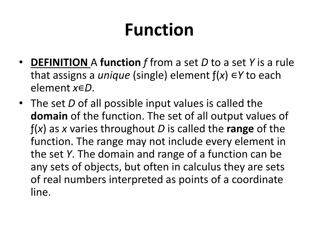 function