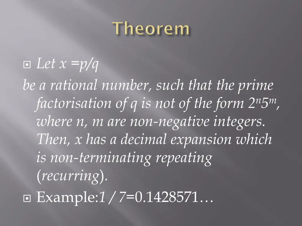 let x p q be a rational number such that 1