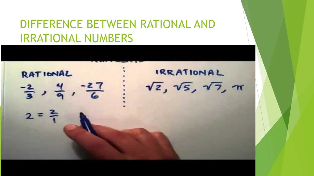 difference between rational and irrational numbers