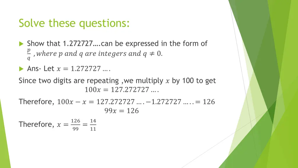 solve these questions