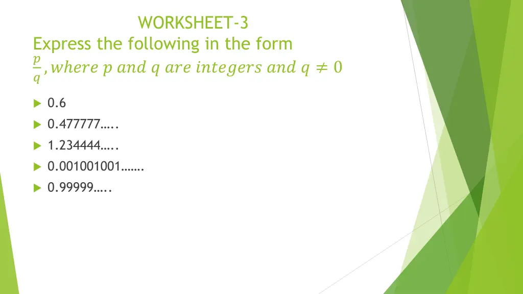 worksheet 3