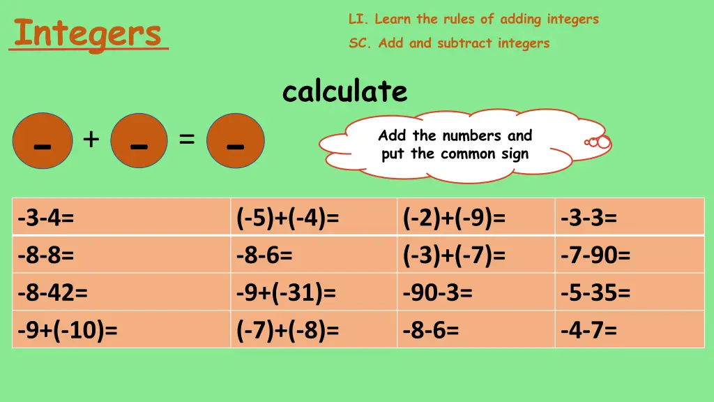 integers 17