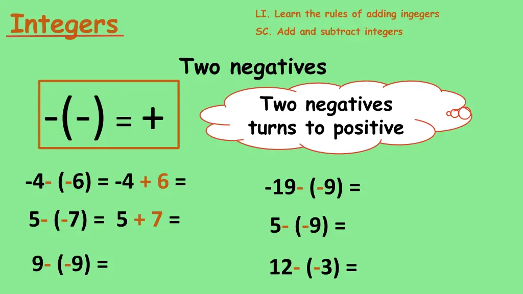 integers 22