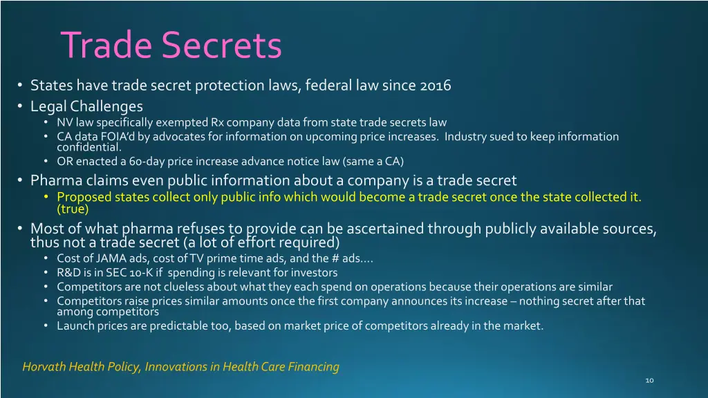 trade secrets states have trade secret protection