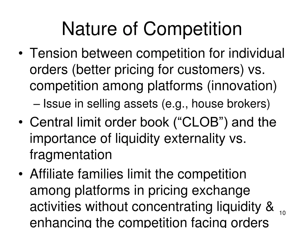 nature of competition tension between competition