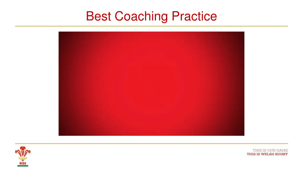 best coaching practice 1