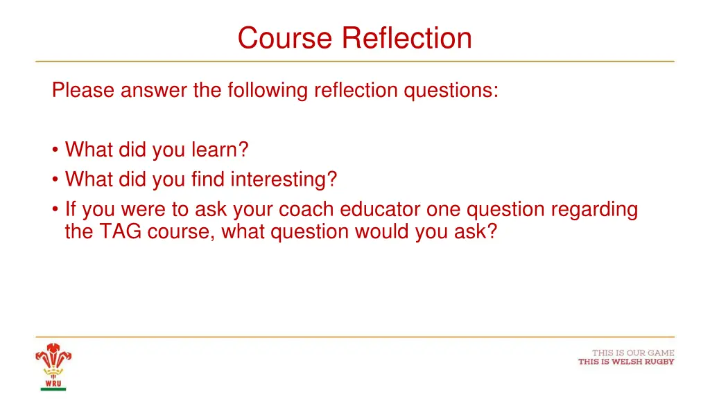 course reflection