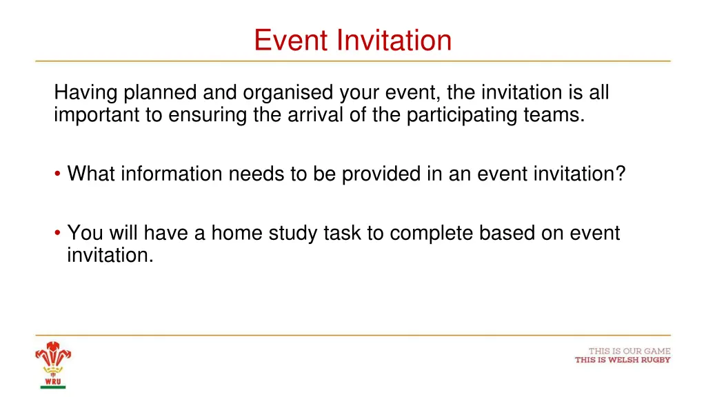 event invitation