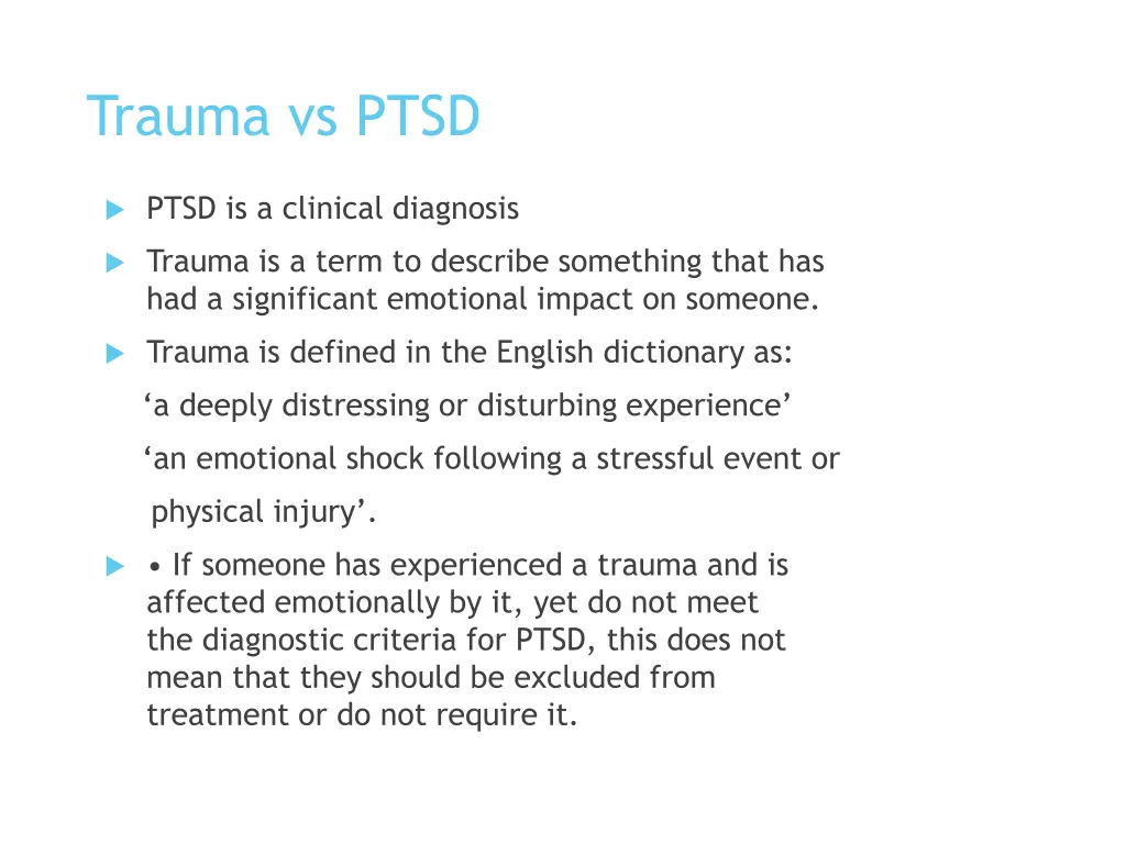 trauma vs ptsd