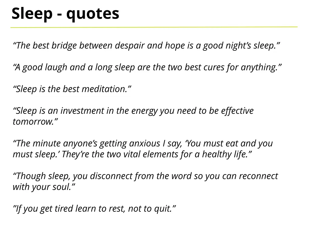 sleep quotes