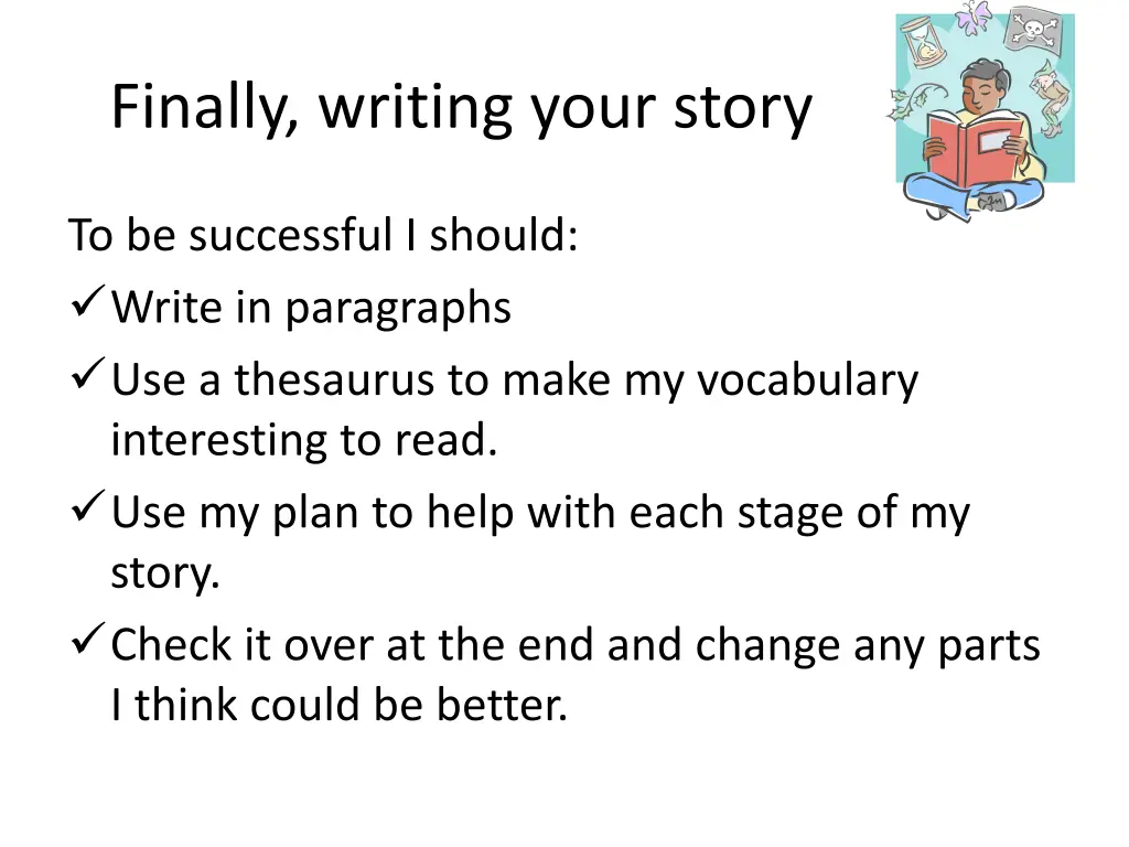 finally writing your story