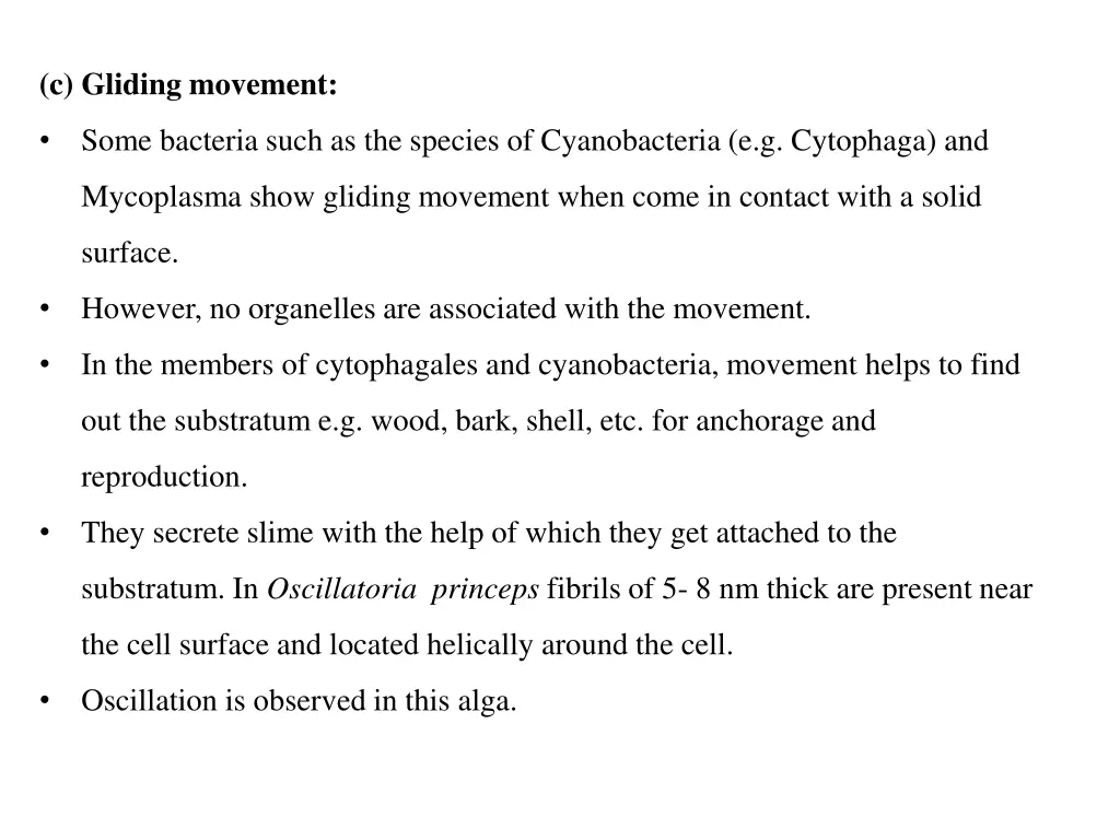 c gliding movement