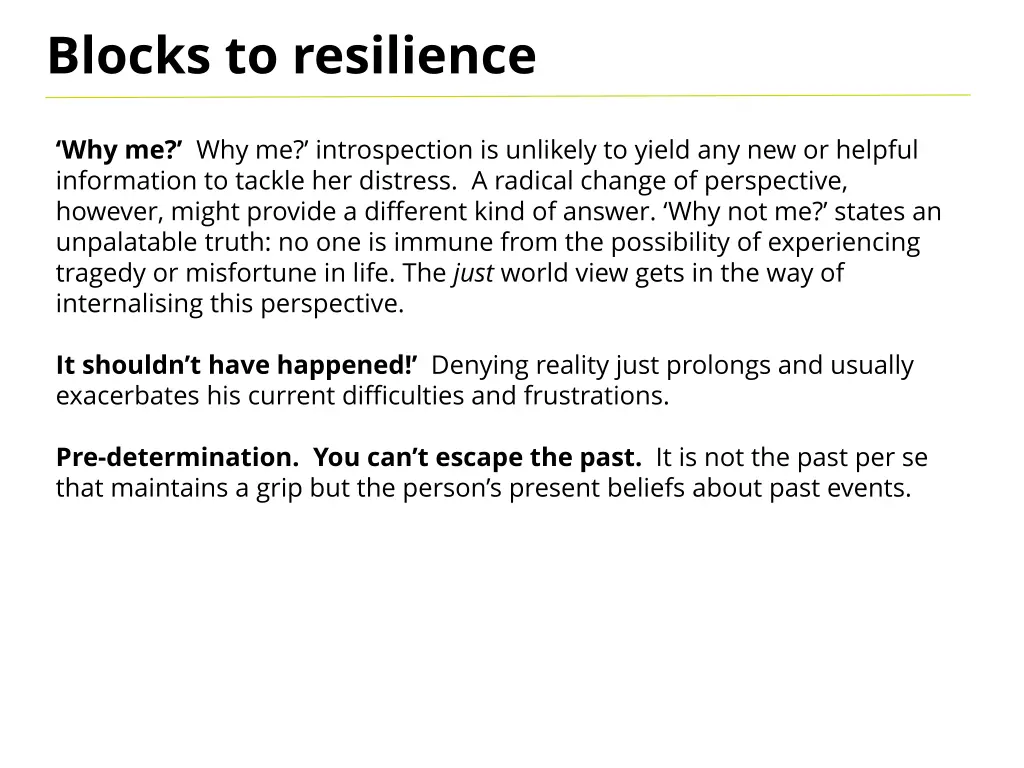 blocks to resilience 1