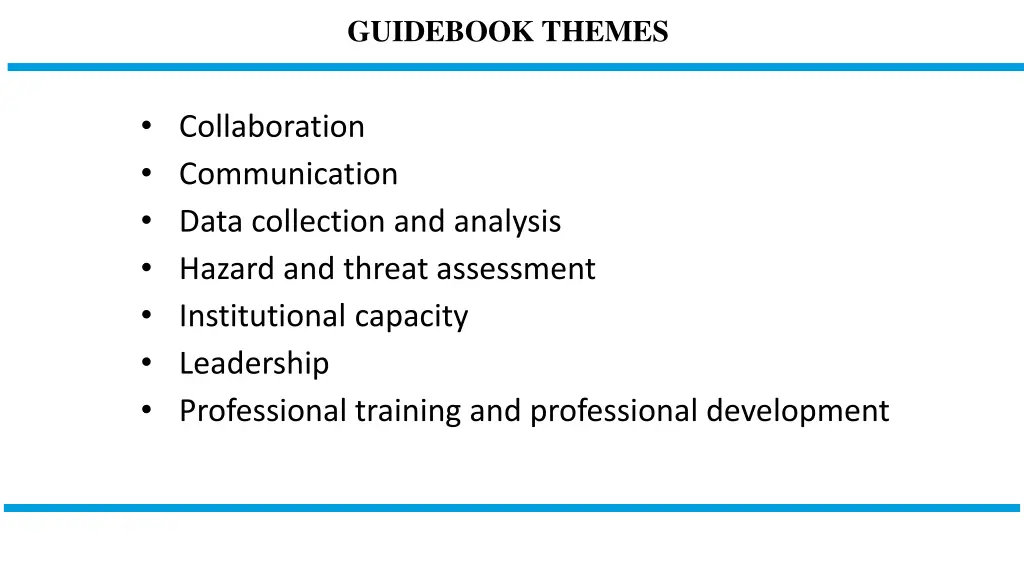 guidebook themes