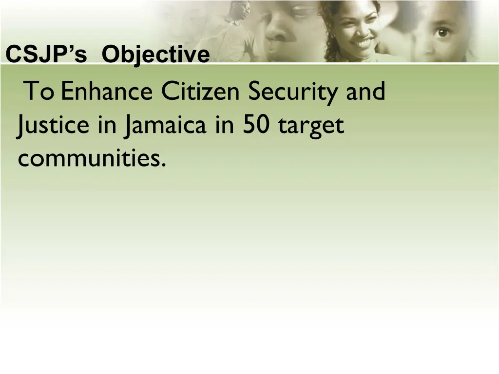 csjp s objective to enhance citizen security