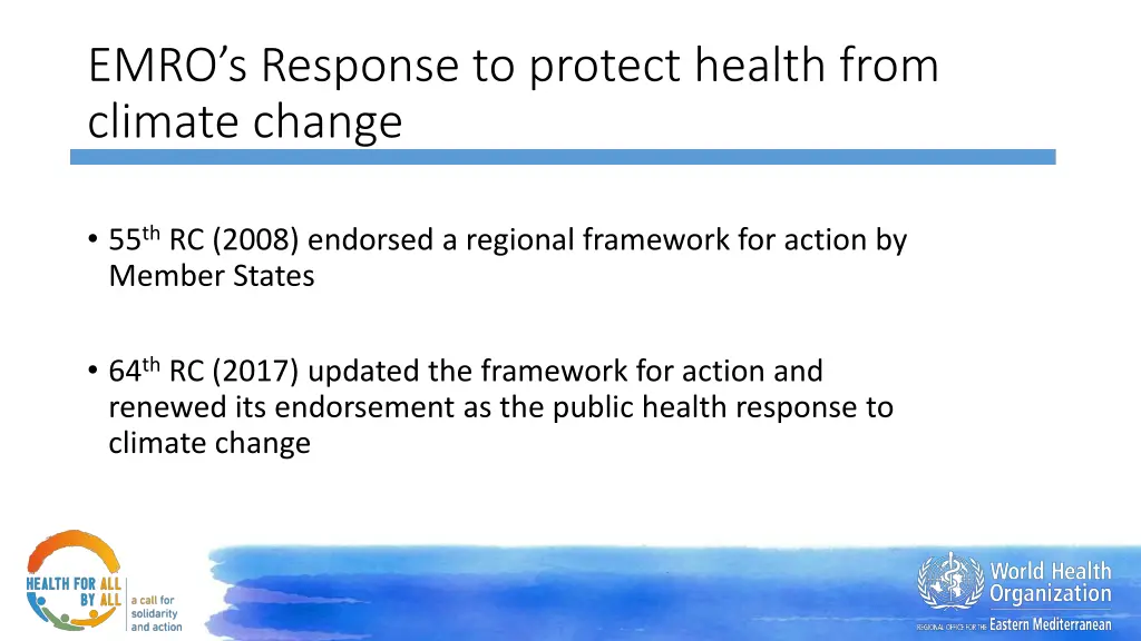 emro s response to protect health from climate