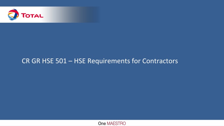 cr gr hse 501 hse requirements for contractors