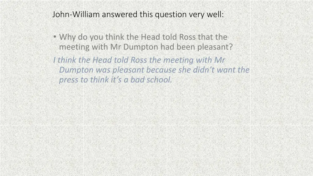 john william answered this question very well