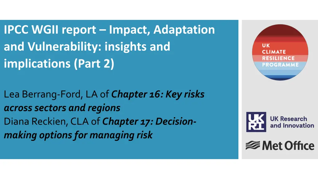 ipcc wgii report impact adaptation