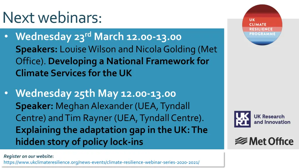 next webinars wednesday 23 rd march