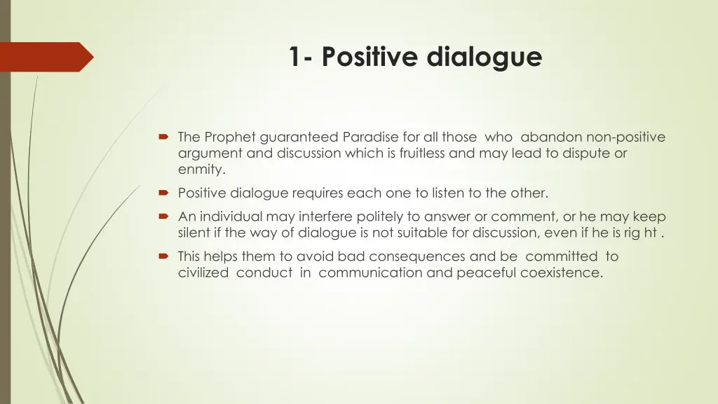 1 positive dialogue