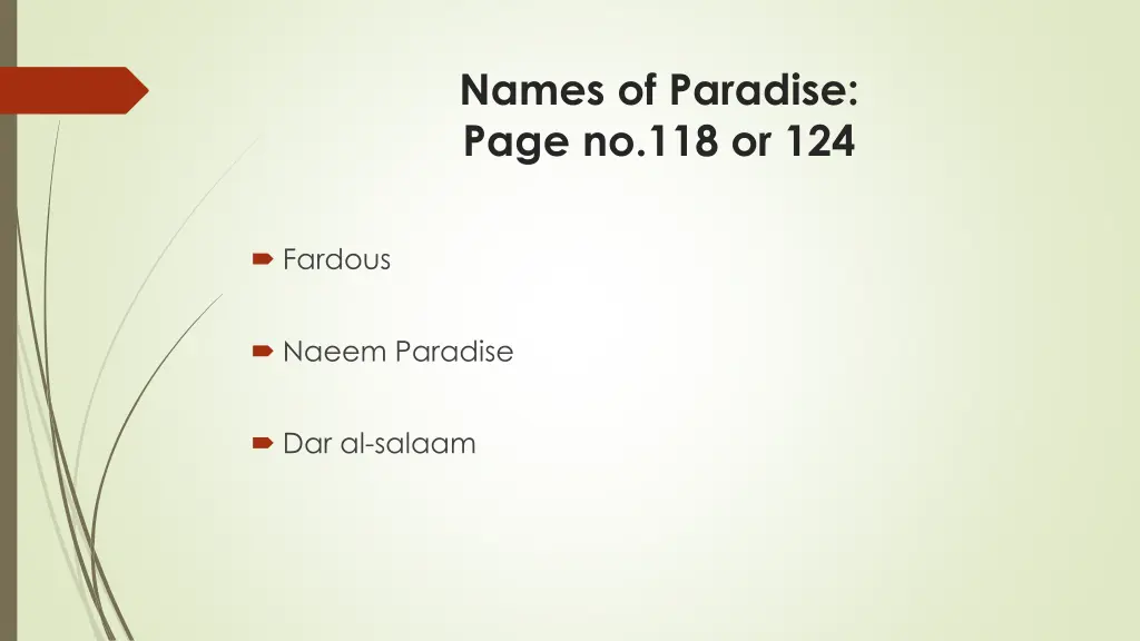 names of paradise page no 118 or 124