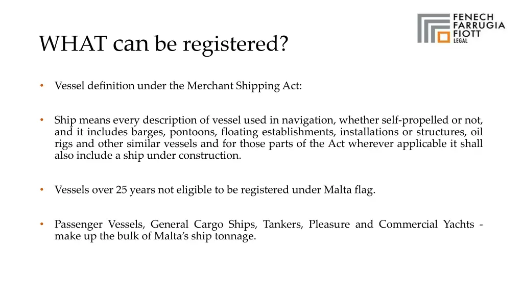 what can be registered