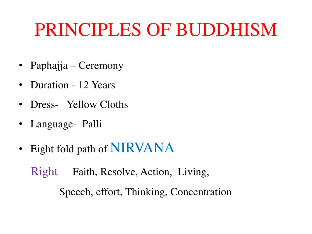 principles of buddhism