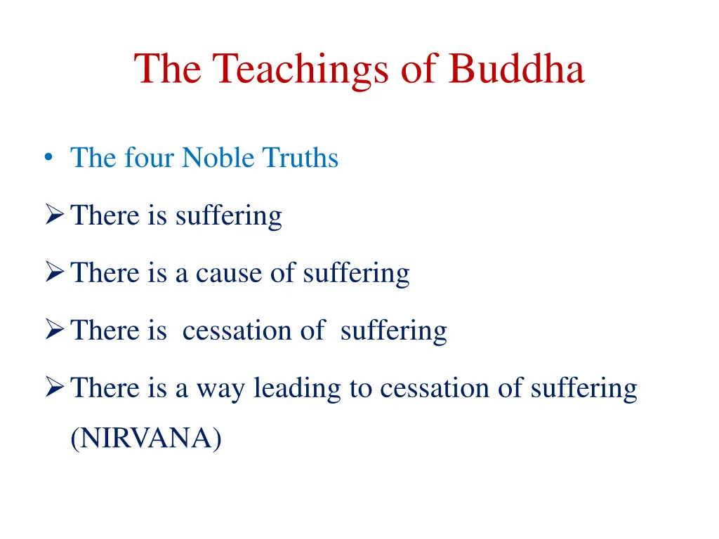 the teachings of buddha