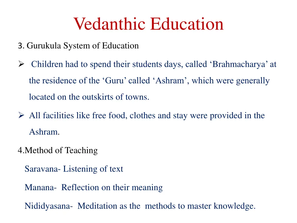 vedanthic education 1