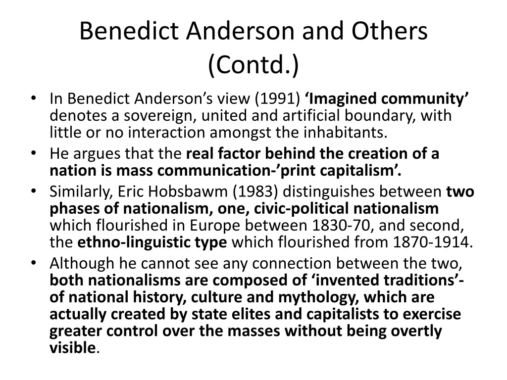 benedict anderson and others contd in benedict