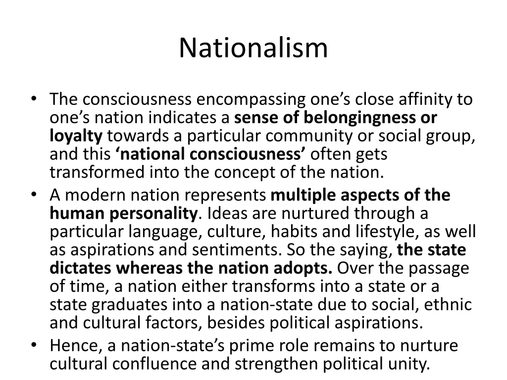 nationalism